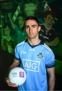 13 May 2019; Dublin and Ballymun Kickhams footballer James McCarthy pictured at AIB’s launch of the 2019 All Ireland Senior Football Championship. Entering into their fifth season sponsoring the county championship and now in their 28th year sponsoring the club championships, AIB champion the belief that ‘Club Fuels County’. For the second year, AIB are bringing back their retro style video game, The Toughest Journey, that brings this belief to life by taking the player from Club to County, embarking on the journey to the All-Ireland Final. For exclusive content and to see why AIB is backing Club and County follow us @AIB_GAA on Twitter, Instagram, Snapchat, Facebook and AIB.ie/GAA and to play the game visit www.thetoughestjourneygame.com. Photo by Stephen McCarthy/Sportsfile