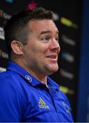 13 May 2019; Scrum coach John Fogarty during a Leinster Rugby Press Conference at Leinster Rugby Headquarters in UCD, Dublin. Photo by Piaras Ó Mídheach/Sportsfile