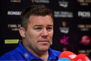 13 May 2019; Scrum coach John Fogarty during a Leinster Rugby Press Conference at Leinster Rugby Headquarters in UCD, Dublin. Photo by Piaras Ó Mídheach/Sportsfile