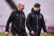 10 May 2019; Dundalk kitman Noel Walsh, left, with his son Daire prior to the SSE Airtricity League Premier Division match between Bohemians and Dundalk at Dalymount Park in Dublin. Photo by Ben McShane/Sportsfile