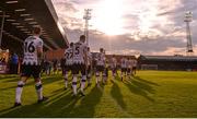 10 May 2019; Dundalk players walk out prior the SSE Airtricity League Premier Division match between Bohemians and Dundalk at Dalymount Park in Dublin. Photo by Ben McShane/Sportsfile