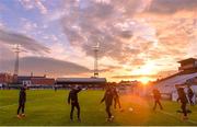 10 May 2019; Dundalk substitutes at half-time of the SSE Airtricity League Premier Division match between Bohemians and Dundalk at Dalymount Park in Dublin. Photo by Ben McShane/Sportsfile