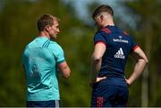 13 May 2019; Forwards coach Jerry Flannery, left, with Jack O'Donoghue during Munster Rugby Squad Training at the University of Limerick in Limerick. Photo by Brendan Moran/Sportsfile