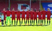 13 May 2019; The Portugal team prior to the 2019 UEFA European Under-17 Championships quarter-final match between Italy and Portugal at Tolka Park in Dublin. Photo by Stephen McCarthy/Sportsfile