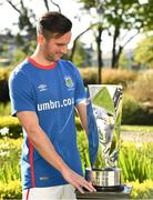 13 May 2019; Andy Waterworth of Linfield F.C. at the Unite the Union Champions Cup Launch in the Grand Hotel in Malahide, Dublin. Photo by Ray McManus/Sportsfile