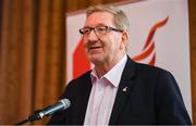 13 May 2019; Len McCloskey, General Secretary of Unite the Union, speaking at the launch of the Unite the Union Champions Cup in the Grand Hotel in Malahide, Dublin. Photo by Ray McManus/Sportsfile