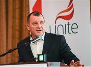 13 May 2019; Patrick Nelson, Chief Executive, Irish FA, pictured at the Unite the Union Champions Cup Launch in the Grand Hotel in Malahide, Dublin. Photo by Ray McManus/Sportsfile