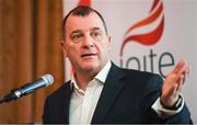 13 May 2019; Patrick Nelson, Chief Executive, Irish FA, pictured at the Unite the Union Champions Cup Launch in the Grand Hotel in Malahide, Dublin. Photo by Ray McManus/Sportsfile