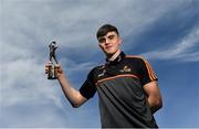 14 May 2018; Sean O'Shea of Kerry and Aaron Gillane of Limerick have been voted as the PwC GAA/GPA Players of the Month for April in football and hurling respectively. Pictured with his award is Sean O'Shea of Kerry at the PwC GAA/GPA Player of the Month Awards at a reception in the PwC Offices, Cork. Photo by Brendan Moran/Sportsfile