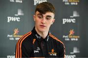 14 May 2018; Sean O'Shea of Kerry and Aaron Gillane of Limerick have been voted as the PwC GAA/GPA Players of the Month for April in football and hurling respectively. Pictured is Sean O'Shea of Kerry at the PwC GAA/GPA Player of the Month Awards at a reception in the PwC Offices, Cork. Photo by Brendan Moran/Sportsfile