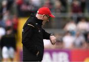 12 May 2019; Tyrone Manager Mickey Harte checking his watch during the Ulster GAA Football Senior Championship preliminary round match betweenTyrone and Derry at Healy Park, Omagh in Tyrone. Photo by Oliver McVeigh/Sportsfile