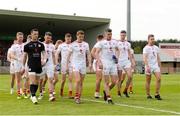 12 May 2019; The Tyrone players assemble for the pre-match parade before the Ulster GAA Football Senior Championship preliminary round match betweenTyrone and Derry at Healy Park, Omagh in Tyrone. Photo by Oliver McVeigh/Sportsfile