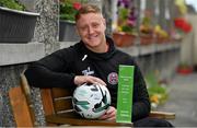 15 May 2019; James Talbot of Bohemians who was presented with his SSE Airtricity/SWAI Player of the Month award for April at St Gabriel's National School in Stoneybatter, Dublin. Photo by Brendan Moran/Sportsfile