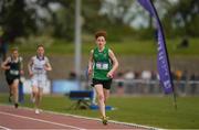 15 May 2019; Sean Stone of St Aidans, Dublin, on his way to winning the U16 Boys 200m during the Irish Life Health Leinster Schools Track and Field Championships Day 1 at Morton Stadium in Santry, Dublin. Photo by Eóin Noonan/Sportsfile