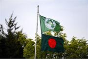 15 May 2019; The Cricket Ireland and Bangladesh flags during the One Day International match between Ireland and Bangladesh at Clontarf Cricket Club, Clontarf in Dublin. Photo by Piaras Ó Mídheach/Sportsfile