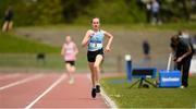 15 May 2019; Hannah Kehoe, Loreto, Kilkenny on heer way to winning the Junior Girls 1,500m during the Irish Life Health Leinster Schools Track and Field Championships Day 1 at Morton Stadium in Santry, Dublin. Photo by Eóin Noonan/Sportsfile