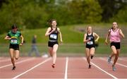 15 May 2019; Sophie Gartland, 1, Drogheda GS, Louth, on her way to winning the Junior Girls 200m during the Irish Life Health Leinster Schools Track and Field Championships Day 1 at Morton Stadium in Santry, Dublin. Photo by Eóin Noonan/Sportsfile