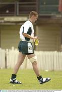 22 October 2003; Benny Coulter leaves the field during a training session in preparation for the Foster's International Rules game between Australia and Ireland, Swan Districts Football Club, Bassendean Oval, Bassendean, Perth, Western Australia. Picture credit; Ray McManus / SPORTSFILE *EDI*