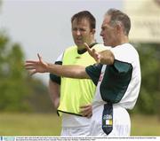 22 October 2003; John O'Keeffe and Colin Corkery during a training session in preparation for the Foster's International Rules game between Australia and Ireland, Swan Districts Football Club, Bassendean Oval, Bassendean, Perth, Western Australia. Picture credit; Ray McManus / SPORTSFILE *EDI*