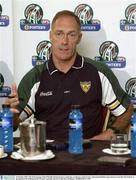23 October 2003; The Irish manager John O'Keeffe during the press conference, in advance of the Foster's International Rules game between Australia and Ireland, at the Sheraton-Perth Hotel, Perth, Western Australia. Picture credit; Ray McManus / SPORTSFILE *EDI*