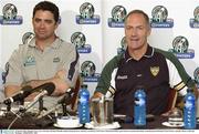 23 October 2003; Managers Gary Lyon, Australia, and John O'Keeffe, Ireland, during the press conference, in advance of the Foster's International Rules game between Australia and Ireland, at the Sheraton-Perth Hotel, Perth, Western Australia. Picture credit; Ray McManus / SPORTSFILE *EDI*