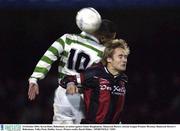 24 October 2003; Kevin Hunt, Bohemians, in action against Samir Boughanem, Shamrock Rovers. eircom League Premier Division, Shamrock Rovers v Bohemians, Tolka Park, Dublin. Soccer. Picture credit; David Maher / SPORTSFILE *EDI*