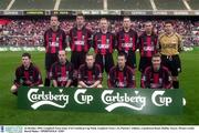 26 October 2003; Longford Town team. FAI Carlsberg Cup Final, Longford Town v St. Patrick's Athletic, Lansdowne Road, Dublin. Soccer. Picture credit; David Maher / SPORTSFILE *EDI*