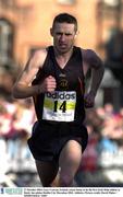 27 October 2003; Gary Crossan, Ireland, comes home to be the first Irish Male athlete to finish  the adidas Dublin City Marathon 2003. Athletics. Picture credit; David Maher / SPORTSFILE *EDI*