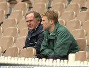 29 October 2003; Anthony Lynch, who took no part, and the Irish team doctor Con Murphy during a training session in prepatation for the Fosters International Rules game between Australia and Ireland. Melbourne Cricket Grounds, Melbourne, Australia. Picture credit; Ray McManus / SPORTSFILE *EDI*