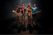 15 May 2019; In attendance are players from the Leinster province, from left, Charlie McGuckin of Wexford, Darren Morrissey of Galway, Adrian Mullen of Kilkenny and David Keogh of Dublin at the launch of the 2019 Bord Gáis Energy GAA Hurling All-Ireland U-20 Championship. Entering its 11th year as title sponsor of the competition, Bord Gáis Energy has shown its continued commitment to shining a light on the rising stars of the game by announcing an all new line-up of U-20 ambassadors for the forthcoming season. The competition begins on May 25th with the first round of the Leinster Championship where Carlow meet Antrim. Photo by David Fitzgerald/Sportsfile