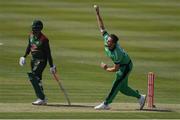 15 May 2019; Mark Adair of Ireland bowls a delivery during the One Day International match between Ireland and Bangladesh at Clontarf Cricket Club, Clontarf in Dublin. Photo by Piaras Ó Mídheach/Sportsfile