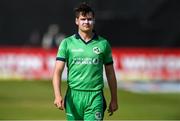 15 May 2019; Josh Little of Ireland during the One Day International match between Ireland and Bangladesh at Clontarf Cricket Club, Clontarf in Dublin. Photo by Piaras Ó Mídheach/Sportsfile