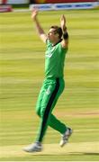 15 May 2019; Boyd Rankin of Ireland reacts during the One Day International match between Ireland and Bangladesh at Clontarf Cricket Club, Clontarf in Dublin. Photo by Piaras Ó Mídheach/Sportsfile