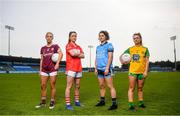 16 May 2019; Ladies footballers, from left, Megan Glynn of Galway, Eimear Scally of Cork, Niamh Collins of Dublin and Niamh Carr of Donegal were in Parnell Park today to launch AIG’s new #EffortIsEqual campaign. #EffortIsEqual recognises that the effort, commitment and dedication amongst male and female players is equal. AIG also announced their new sponsorship which will see AIG become the Official Insurance Partner of the Ladies Gaelic Football Association. Follow AIG Ireland on social & on www.aig.ie to learn more about #EffortIsEqual. Photo by David Fitzgerald/Sportsfile