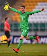 16 May 2019; Manuel Gasparini of Italy celebrates following the 2019 UEFA European Under-17 Championships semi-final match between France and Italy at Tallaght Stadium in Dublin. Photo by Stephen McCarthy/Sportsfile