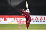 15 May 2019; Shai Hope of West Indies plays a shot during the One-Day International Tri-Series Final match between West Indies and Bangladesh at Malahide Cricket Ground, Malahide, Dublin. Photo by Sam Barnes/Sportsfile