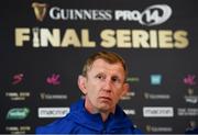 17 May 2019; Head coach Leo Cullen during a Leinster Rugby press conference at the RDS Arena in Dublin. Photo by Ramsey Cardy/Sportsfile