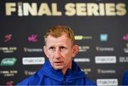 17 May 2019; Head coach Leo Cullen during a Leinster Rugby press conference at the RDS Arena in Dublin. Photo by Ramsey Cardy/Sportsfile