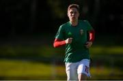 13 May 2019; Márk Kosznovszky of Hungary warms-up prior to the 2019 UEFA European Under-17 Championships Quarter-Final match between Hungary and Spain at UCD Bowl in Dublin. Photo by Ben McShane/Sportsfile