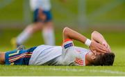 13 May 2019; Yeremi Jesús Pino Santos of Spain reacts after a missed opportunity during the 2019 UEFA European Under-17 Championships Quarter-Final match between Hungary and Spain at UCD Bowl in Dublin. Photo by Ben McShane/Sportsfile