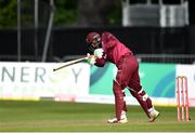 15 May 2019; Sunil Ambris of West Indies plays a shot during the One-Day International Tri-Series Final match between West Indies and Bangladesh at Malahide Cricket Ground, Malahide, Dublin. Photo by Sam Barnes/Sportsfile