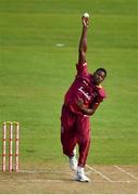 15 May 2019; Jason Holder of West Indies delivers during the One-Day International Tri-Series Final match between West Indies and Bangladesh at Malahide Cricket Ground, Malahide, Dublin. Photo by Sam Barnes/Sportsfile