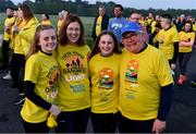 11 May 2019; Thousands of people across 202 locations worldwide walked together in hope against suicide at this year’s Darkness Into Light, proudly supported by Electric Ireland, raising vital funds to ensure Pieta can continue to provide critical support in the fight against suicide. Eibhlín, left, Fiona, Aisling and Frank Roebuk, from Clondalkin, Dublin, at the Darkness Into Light event in the Phoenix Park in Dublin. Photo by Ray McManus/Sportsfile