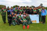 15 May 2019; Bangladesh players celebrate with the Tri-Series Trophy following the One-Day International Tri-Series Final match between West Indies and Bangladesh at Malahide Cricket Ground, Malahide, Dublin. Photo by Sam Barnes/Sportsfile