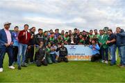 15 May 2019; Bangladesh players celebrate with the Tri-Series Trophy following the One-Day International Tri-Series Final match between West Indies and Bangladesh at Malahide Cricket Ground, Malahide, Dublin. Photo by Sam Barnes/Sportsfile