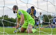 17 May 2019; Yoyo Mahdy of UCD reacts after a missed chance at goal during the SSE Airtricity League Premier Division match between UCD and Shamrock Rovers at UCD Bowl in Dublin. Photo by Ramsey Cardy/Sportsfile