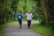 18 May 2019; Kay and Brian McColvan, Dublin, take part in the Clonbur Woods parkrun in partnership with Vhi at Clonbur Woods, Clonbur, Co. Galway. Parkrun Ireland in partnership with Vhi, added a new parkrun at Clonbur Woods on Saturday, 18th May, with the introduction of the Clonbur Woods parkrun in Clonbur, Co. Galway. Parkruns take place over a 5km course weekly, are free to enter and are open to all ages and abilities, providing a fun and safe environment to enjoy exercise. To register for a parkrun near you visit www.parkrun.ie. Photo by Ray Ryan/Sportsfile