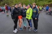 18 May 2019; Fiona Mackin, from left, with Grainne Mackin, Katie Mulroe, Bridget Mackin and Maragret Mulroe, The Neale at the Clonbur Woods parkrun in partnership with Vhi at Clonbur Woods, Clonbur, Co. Galway. Parkrun Ireland in partnership with Vhi, added a new parkrun at Clonbur Woods on Saturday, 18th May, with the introduction of the Clonbur Woods parkrun in Clonbur, Co. Galway. Parkruns take place over a 5km course weekly, are free to enter and are open to all ages and abilities, providing a fun and safe environment to enjoy exercise. To register for a parkrun near you visit www.parkrun.ie. Photo by Ray Ryan/Sportsfile