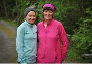 18 May 2019; Laura Diskin and Ann Sheirdan from Hollymount during the Clonbur Woods parkrun in partnership with Vhi at Clonbur Woods, Clonbur, Co. Galway. Parkrun Ireland in partnership with Vhi, added a new parkrun at Clonbur Woods on Saturday, 18th May, with the introduction of the Clonbur Woods parkrun in Clonbur, Co. Galway. Parkruns take place over a 5km course weekly, are free to enter and are open to all ages and abilities, providing a fun and safe environment to enjoy exercise. To register for a parkrun near you visit www.parkrun.ie. Photo by Ray Ryan/Sportsfile