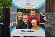 18 May 2019; Blathin and Brendan Costello with their children Caelin and Ryan from Clonbur during the Clonbur Woods parkrun in partnership with Vhi at Clonbur Woods, Clonbur, Co. Galway. Parkrun Ireland in partnership with Vhi, added a new parkrun at Clonbur Woods on Saturday, 18th May, with the introduction of the Clonbur Woods parkrun in Clonbur, Co. Galway. Parkruns take place over a 5km course weekly, are free to enter and are open to all ages and abilities, providing a fun and safe environment to enjoy exercise. To register for a parkrun near you visit www.parkrun.ie. Photo by Ray Ryan/Sportsfile